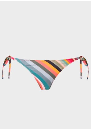 Paul Smith 'Swirl' Tie-Side Bikini Bottoms Multicolour