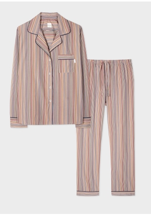 Paul Smith Women's Signature Stripe Cotton Pyjama Set Multicolour