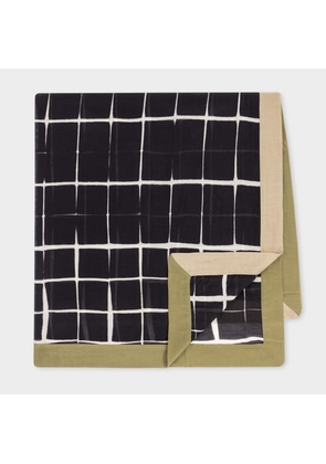 Paul Smith Women's Black Geometric Print Cotton-Silk Scarf
