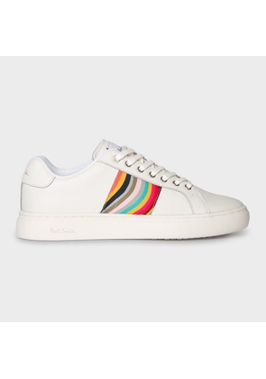 Paul Smith Women's White 'Lapin' Trainers With 'Swirl'