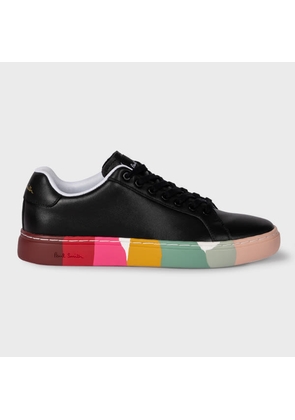 Paul Smith Women's Black Leather 'Lapin' Swirl Trainers