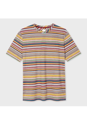Paul Smith 'Signature Stripe' Cotton T-Shirt Multicolour