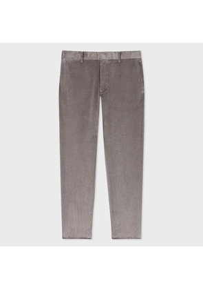Paul Smith Tapered-Fit Grey Cotton-Blend Corduroy Trousers