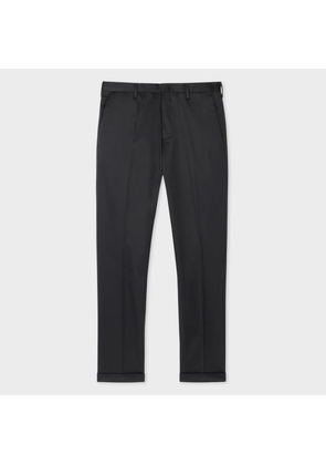 Paul Smith Slim-Fit Charcoal Stretch-Cotton Chinos Black