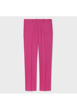 Paul Smith Slim-Fit Pink Wool-Mohair Trousers Red