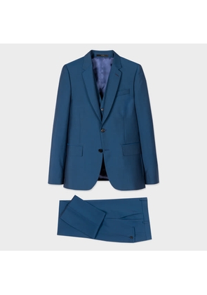 Paul Smith The Soho - Tailored-Fit Indigo Wool-Mohair Three-Piece Suit Blue