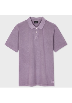 PS Paul Smith Purple Acid Wash Cotton Polo Shirt