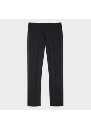 Paul Smith Black Slim-Fit Wool-Mohair Evening Trousers