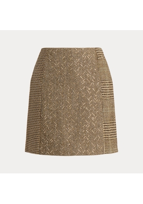 Carreen Patchwork Tweed Skirt