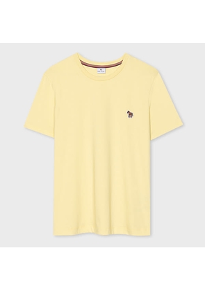 PS Paul Smith Women's Yellow Cotton Zebra Logo T-Shirt