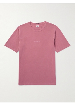 C.P. Company - Resist-Dyed Logo-Print Cotton-Jersey T-Shirt - Men - Pink - S