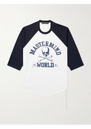 Mastermind World - Logo-Print Jersey T-Shirt - Men - White - S