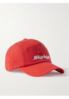 SKY HIGH FARM - Logo-Embroidered Recycled Cotton-Twill Baseball Cap - Men - Red
