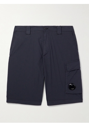 C.P. Company - Straight-Leg Logo-Appliquéd 50 Fili Cotton-Blend Cargo Shorts - Men - Blue - IT 44