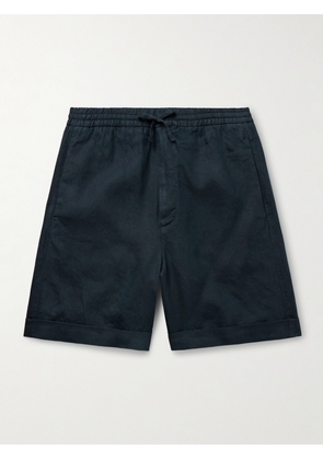 Canali - Straight-Leg Linen Drawstring Shorts - Men - Blue - IT 46