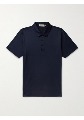 Canali - Cotton-Jersey Polo Shirt - Men - Blue - IT 46