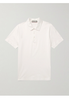 Canali - Cotton-Jersey Polo Shirt - Men - White - IT 46
