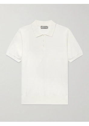 Canali - Cotton-Piqué Polo Shirt - Men - White - IT 46