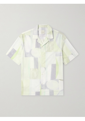 Paul Smith - Convertible-Collar Printed Cotton-Poplin Shirt - Men - Green - S