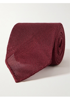 Drake's - 8cm Silk-Grenadine Tie - Men - Red