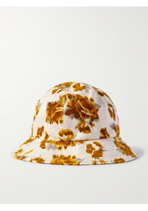 A Kind Of Guise - Hila Flocked Cotton-Twill Bucket Hat - Men - Yellow - S