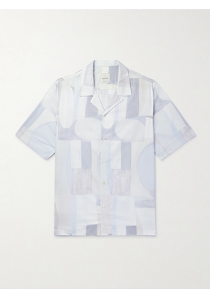 Paul Smith - Convertible-Collar Printed Cotton-Poplin Shirt - Men - Gray - S