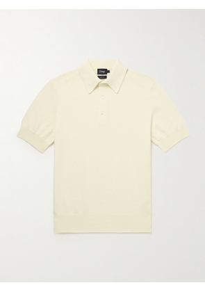 Drake's - Cotton Polo Shirt - Men - White - XS