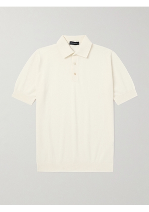 Thom Sweeney - Slim-Fit Cotton-Piqué Polo Shirt - Men - Neutrals - S