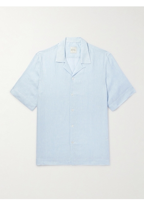 Paul Smith - Convertible-Collar Linen Shirt - Men - Blue - S