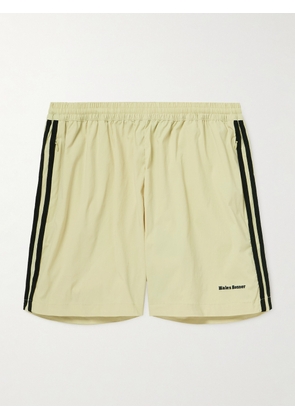 adidas Originals - Wales Bonner Wide-Leg Crochet-Trimmed Stretch Recycled-Shell Shorts - Men - Yellow - S