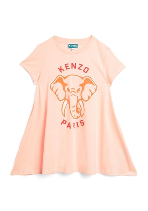 Kenzo Kids Elephant Print T-Shirt Dress (2-14 Years)