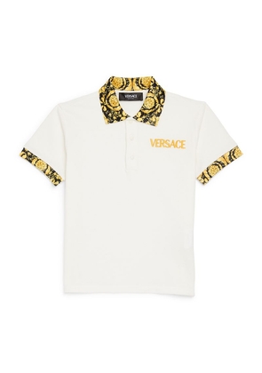 Versace Kids Baroque Logo Polo Shirt (4-14 Years)