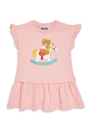 Moschino Kids Cotton-Blend Teddy Bear Dress (3-36 Months)