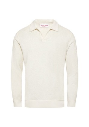 Orlebar Brown Terry Long-Sleeve Santino Polo Shirt