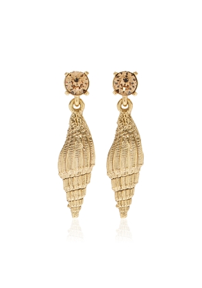 Oscar de la Renta - Crystal Shell Earrings - Gold - OS - Moda Operandi - Gifts For Her