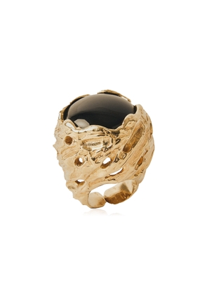 Paola Sighinolfi - Pietra 18k Gold-Plated Ring - Black - US 5 - Moda Operandi - Gifts For Her