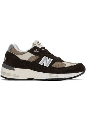 New Balance Brown & Beige Made In UK 991v1 Finale Sneakers