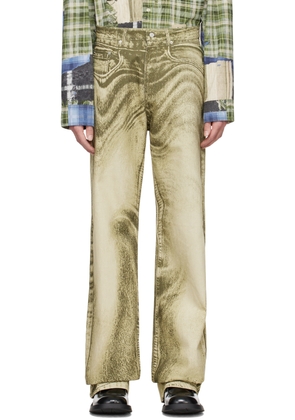 CAMPERLAB Khaki Printed Jeans