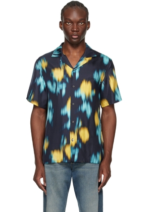 Lanvin Multicolor Blurred Floral Shirt