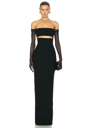 MONOT Cutout Strapless Dress in Black - Black. Size 4 (also in ).
