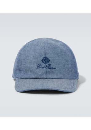 Loro Piana Logo cotton baseball cap