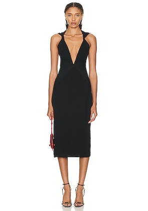 Miaou Joan Dress in Black - Black. Size XL (also in ).