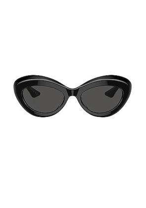 Oliver Peoples X Khaite 1968C Sunglasses in Black - Black. Size all.