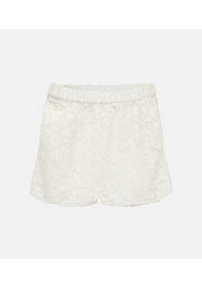 Gucci High-rise lace shorts