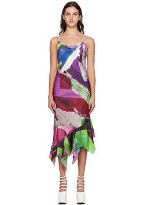 Marques Almeida Multicolor Printed Midi Dress