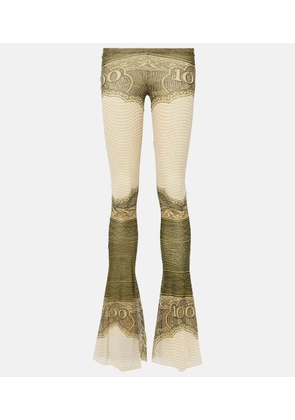 Jean Paul Gaultier Printed flared pants