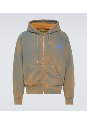NotSoNormal Distressed cotton jersey hoodie