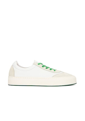 The Row Marley Lace Up Sneaker in Milk & Milk - White. Size 39 (also in 37, 37.5, 38, 40, 41).
