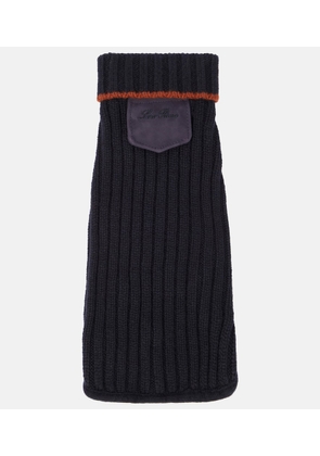 Loro Piana Ribbed-knit cashmere dog coat