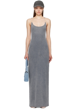 Y/Project Blue Invisible Strap Maxi Dress